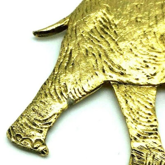 Tortolani Crislu Elephant Brooch - Picture 7 of 12